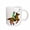 White, variant on 3drose, Polo Player Rides Polo Pony, 11oz Two-tone Black Mug