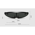 thumbnail image 2 of Unisex Dolphin Sunglasses for Men and Women Outdoor Sports Cycling PC Lens Sunglasses Normal Frame Flexibility Suitable, 2 of 4