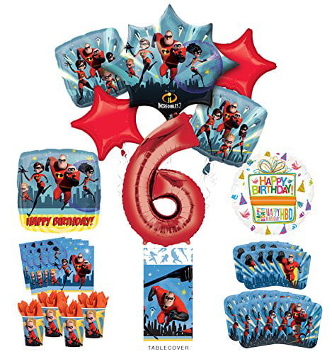with Envelopes Landscape Dash Design Theme Party Decorations/Accessories Disney The Incredibles 2 Birthday Party Invites Pack of 12 A5 Invitations