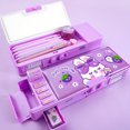 thumbnail image 1 of Smart Girl Stationery Box: Securely Lock Away Your Supplies with this Double Layer Pencil Bag!, 1 of 4