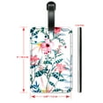 thumbnail image 2 of Pink Hibiscus - Luggage ID Tags / Suitcase Identification Cards - Set of 2, 2 of 5