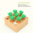 thumbnail image 4 of Juguete de zanahoria para bebé, juego de cosecha de zanahorias, juguete de madera para niños y niñas de 1, 2 y 3 años, juguetes Montessori para bebés y niños en edad preescolar, juguetes educativos,, 4 of 7