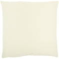 thumbnail image 2 of Nourison Life Styles Solid Velvet Ivory Decorative Throw Pillow , 16"X16", 2 of 5