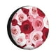 thumbnail image 1 of Fotbe Rose Funda de Llanta de Repuesto con Estampado, Engrosada, Ajuste Universal para Jeep, Remolque, RV, SUV, Camión-17 inch, 1 of 6