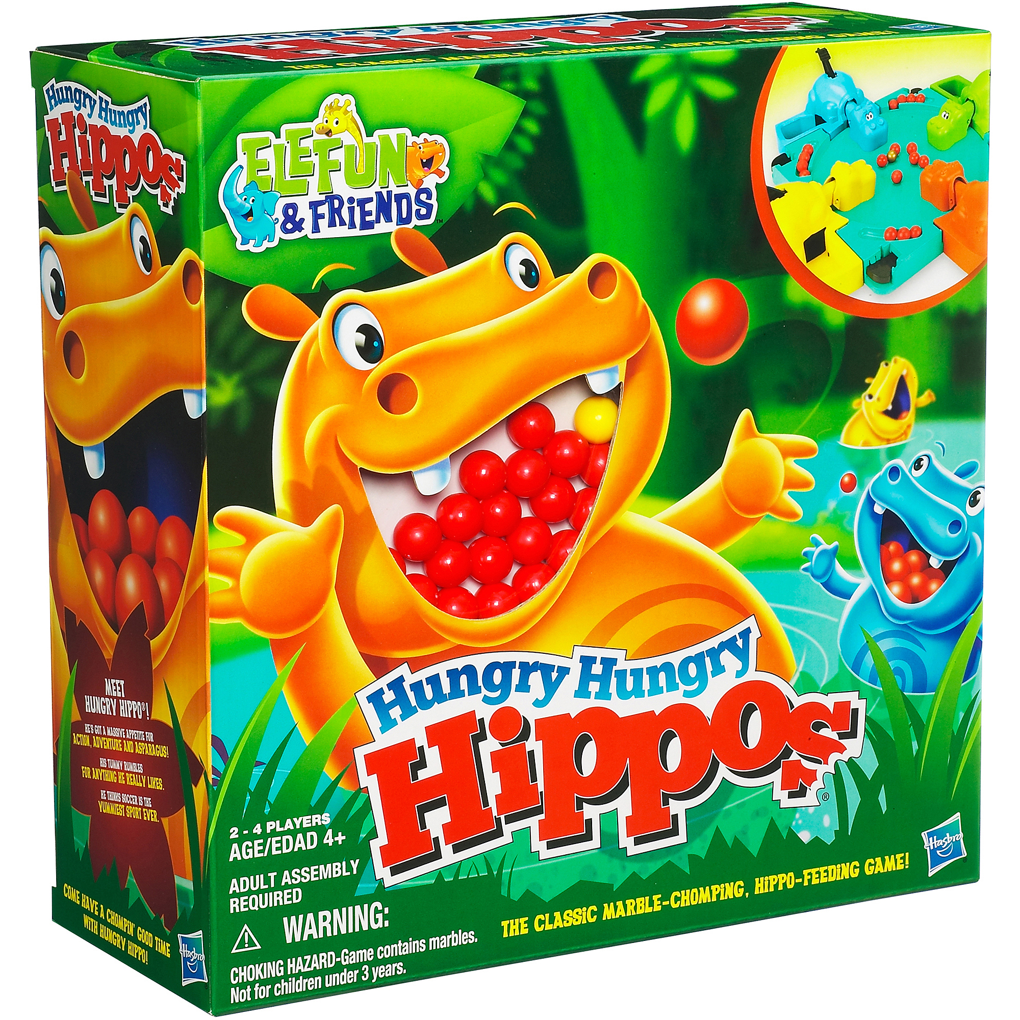 Elefun & Friends Hungry Hungry Hippos Board Game, 2-4 Players - image 3 of 11