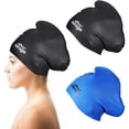 thumbnail image 1 of FYBTO Bonnets de Bain Longs 2 Pack pour Femmes Silicone FYBTO s Garde les Cheveux Secs Imperméable Confortable Flexible Durable Bonnet de Bain Design Résistant aux Déchirures Grande Bonnet de Bain pour Femmes Adultes, 1 of 6