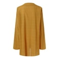 thumbnail image 5 of Yuncity Linen Shirt Women Plain Simple Long Sleeved Cotton Top S-2Xl, 5 of 7
