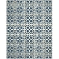 thumbnail image 2 of SAFAVIEH Cambridge Kimberly Geometric Wool Area Rug, Navy/Ivory, 10' x 14', 2 of 7