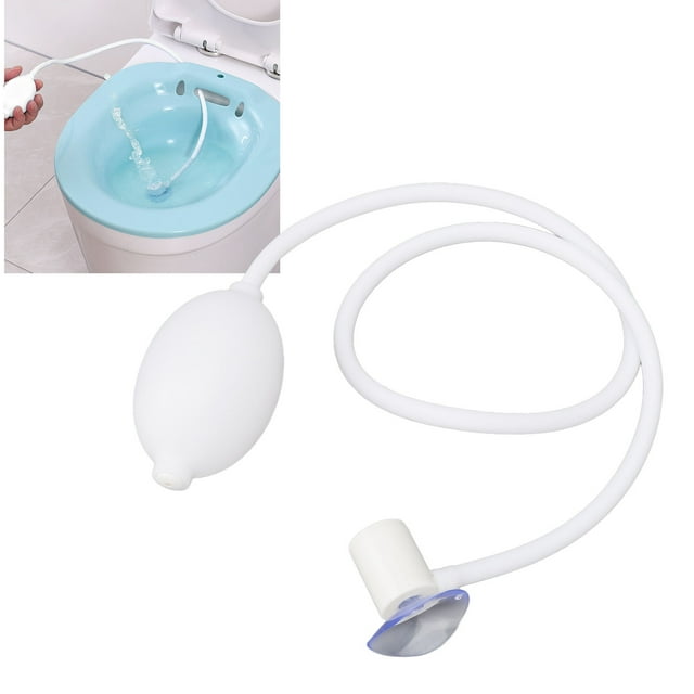 Health Care Sitz Bath Flusher Tube for Hemorrhoid Postpartum Care, Handheld Design with Suction Cup, Easy to Use, Promotes Faster Recovery