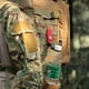 thumbnail image 2 of Portable water bottle hanging buckle mineral water clip buckle outdoor tactical nylon beverage bottle webbing hanging multifunctional mountaineering b, 2 of 4
