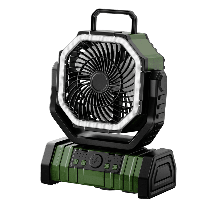 Universal HF-F6 Portable Rechargeable Outdoor Camping Fan USB Table Fan With LED Light And Power Bank For Camping Outdoor