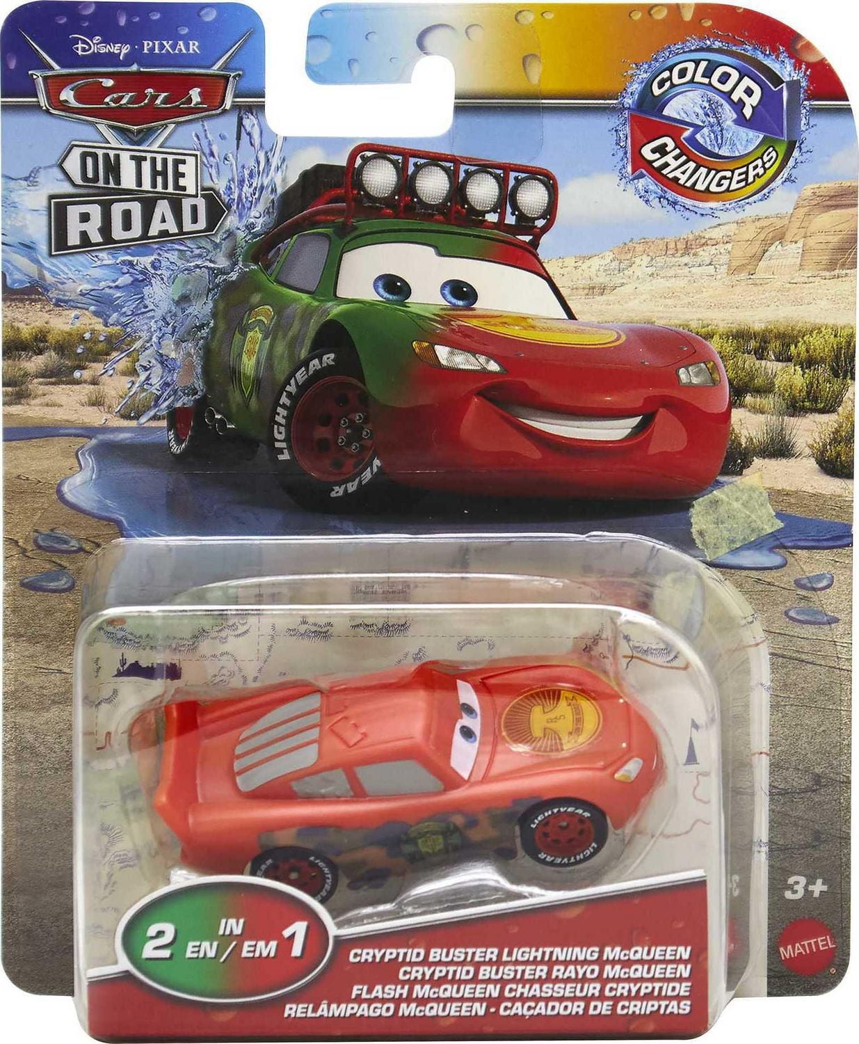 Cryptid Buster Lightning McQueen Color Changers Disney Pixar Cars
