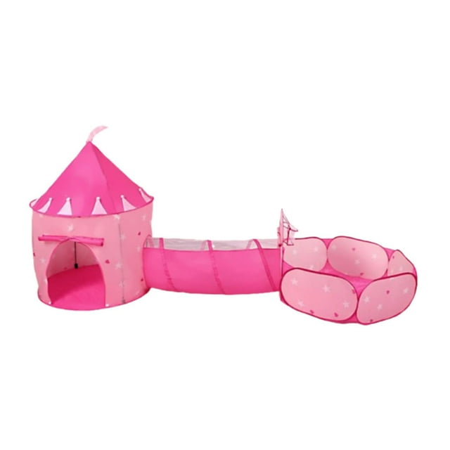 Tienda de campaña para niños, tienda de campaña para niños, para niños, regalos de cumpleaños, túnel para gatear y tiendas de campaña, 3 piezas