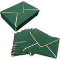 thumbnail image 1 of PinesC 50 PCS Invitation Envelopes, 5x7 Envelopes for Invitations Green Envelopes for 5x7 Cards A7 Luxury Envelopes Mailing Envelopes for Wedding, Graduation, 1 of 5