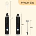 thumbnail image 5 of Milk Frother Rechargeable 3 Speed Egg Beater Beverage Blender for Milk Coffee La, 5 of 5
