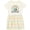 Natural with Stripes, variant on Happy Hanukkah Dreidel and Laurels Girls Toddler Dress