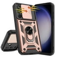 thumbnail image 3 of Venoro For Samsung Galaxy S23 FE Case Slide Camera Ring Stand Cover/HD Screen Protector, 3 of 26