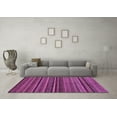 thumbnail image 3 of Ahgly Company Indoor Square Abstract Purple Modern Area Rugs, 3' Square, 3 of 4