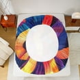 thumbnail image 5 of Castle Fairy Colorful Gradient Stripes Twin Sheet Sets,Abstract Vintage Lines Bedding, 5 of 7