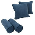 thumbnail image 2 of Blazing Needles Double-corded Solid Microsuede Throw Pillows with Inserts (Set of 4)  9818-CD-S4-MS-IN, 2 of 2