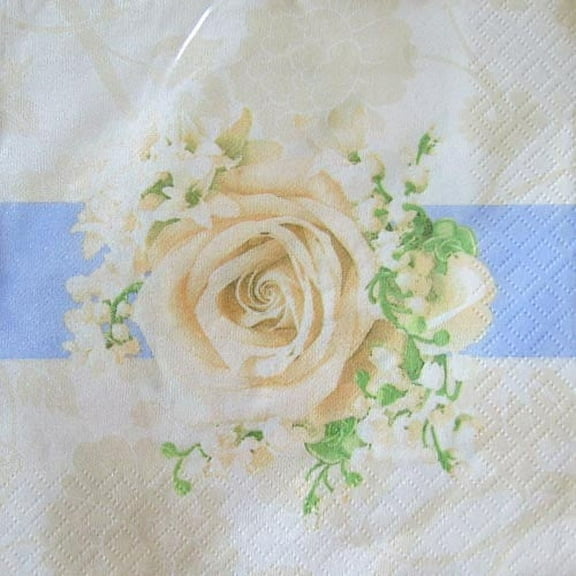 Wedding and Bridal 'Bridal Blooms' Small Napkins (16ct)