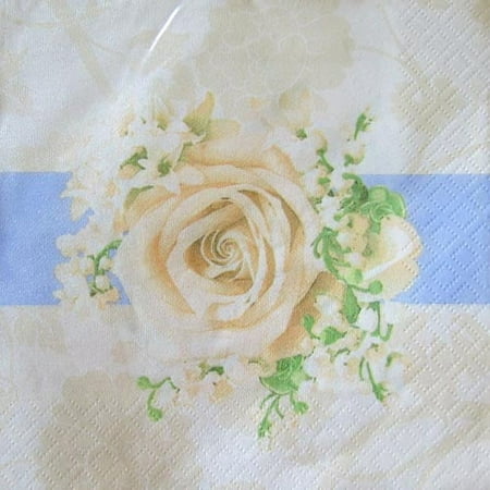 Wedding and Bridal 'Bridal Blooms' Small Napkins (16ct)
