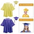 thumbnail image 6 of Graduation Gown Cap Set for Kids, Front Zipper Loose Tassel Year Tag Pupil Kindergarten Graduation Ceremony Gown Cap Tassel Set, 6 of 6