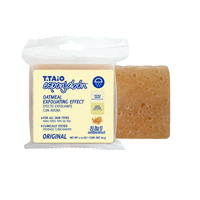 Esponjabon Mini Avena Exfoliante 2 en 1 T.Taio 60g