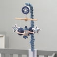 thumbnail image 6 of Lambs & Ivy Sky Rocket Planets/Stars Musical Baby Crib Mobile Soother Toy- Blue, 6 of 7