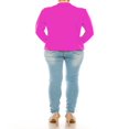 thumbnail image 3 of Blazer Ouvert Ajusté à Manches Longues pour Femmes, Tenue de Bureau Décontractée Unie, 3 of 7
