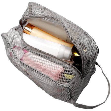 Mesh Shower Caddy Bag for Bathroom Gym Camping Portable Travel Mesh Toiletry Bag for Women Men