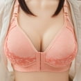 thumbnail image 2 of Sngxgn Women's Full Coverage Underwire Unlined Lace Bra(Hot Pink,36), 2 of 3
