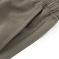 thumbnail image 5 of Qgtaibl Mens Straight Leg Sweatpants Drawstring Elastic Waist Jogging Pants with Pockets Lightweight Open Bottom Athletic Pant Khaki (Men's L), 5 of 5