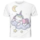 thumbnail image 1 of Camiseta de dinosaurio para niños, ropa de unicornio de poliéster para niñas y niños, camiseta de manga corta para niños, ropa para bebés Teen14T Gao Jinjia LED, 1 of 2
