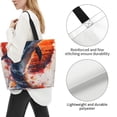 thumbnail image 2 of Yiaed Sunset Ocean Watercolor Dolphin Print Handbag for Women Tote Purse Shoulder Bag Large Fashion Hobo Purse Handbag Shopping Tote, 2 of 5