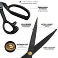 thumbnail image 4 of New York Central Professional Canvas Fabric Shears -10" Fabric Scissors, Ergonomic Right-Handed Sewing Scissors for Fabric Cutting, Rust-Free Stainless Steel Blade for Tailors, Artists, and Upholstery, 4 of 7