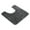 Dark Gray, variant on Generic Microfiber Bathroom Contour Rug (20x20, Brown) Shaggy Soft and Absorbent, Non Slip, Thick Plush, Machine Washable U Shape Toilet Rug for Bathroom