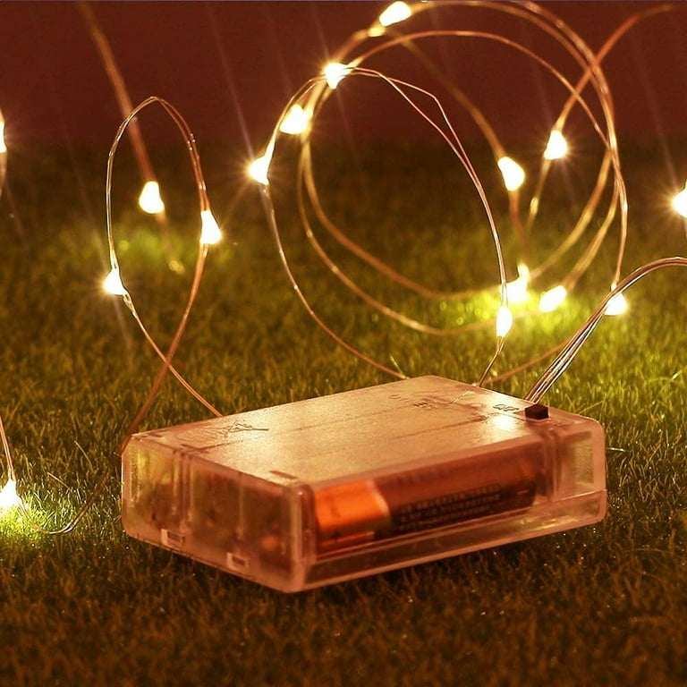 Led String Lights, Battery Powered Copper Wire Starry Fairy Lights