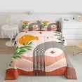 thumbnail image 5 of jejeloiu Abstract Geometric Stripes Queen Comforter Set,Modern Aesthetic Bedding Comforter Set For Girl Teens 3-Piece, 5 of 8