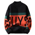 thumbnail image 1 of Gilet Tricoté pour Hommes, Col Roulé Épais, Mode Hiver, 1 of 3