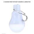 thumbnail image 3 of Irfora Bombilla LED con energía solar, luz blanca, recargable, portátil, lámpara solar al aire libre para acampar, pescar, emergencia nocturna Irfora Lámpara de exterior, 3 of 7