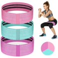 thumbnail image 1 of Fitness Band [Set Of 3] Fitness Bands / Resistance Bands Set Loop Band For 3 Resistance Levels For Buttocks And Legs, Resistance Hip Bands For Leg Training, Strength Training And Pull-Ups, 1 of 2