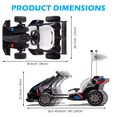 thumbnail image 5 of NEECHIPRO 24V Licensed BMW Electric Go Kart , 400W Powerful Motor Racing with Drift Race Pedal,8mph,Black, 5 of 8