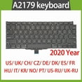 thumbnail image 2 of New Laptop A2179 Keyboard for Macbook Air 13" A2179 Keyboard Replacement UK RU FR SP IT GR AR Layout EMC 3302 2020 Year US-Russian, 2 of 6