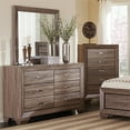 thumbnail image 2 of Bowery Hill 6 Drawer Double Dresser with Tapered Feet in Taupe, 2 of 3