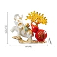 thumbnail image 2 of Citrine Crystal Money Tree on Gold Elephant Gourd Statue, Large Gemstone Bonsai Tree, Feng Shui Citrine Money Tree for Wealth Positive Energy, Life Home Décor, 2 of 7
