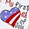 thumbnail image 7 of Tiqanon Infant Clothes 4th of July Baby Girl Outfit Print Romper And Skirt, 7 of 7