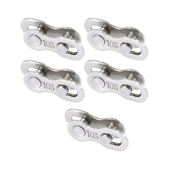 5 Pair 10 Speed Master Chain Link Connectors Bicycle Bike Reusable Speed Chain Link Silver Tone