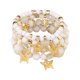 thumbnail image 1 of 4pcs Europea y Bohemia brazalete de capas de cuentas de cadena de Rose Bow Set pulsera elástica, 1 of 8
