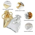 thumbnail image 6 of 50Pcs Drawstring Bags Organza Jewelry Bags Storage Pouches Candy Gift Bags for Jewelry Christmas Party Wedding Favors (Silver 5x7cm), 6 of 8